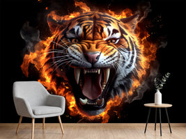 photo-wallpaper-roaring-tiger-wreathed-in-blazing-flames-against-deep-black