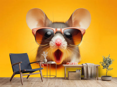 photo-wallpaper-surprised-photo-mouse-wearing-sunglasses-isolated-on-yellow-background