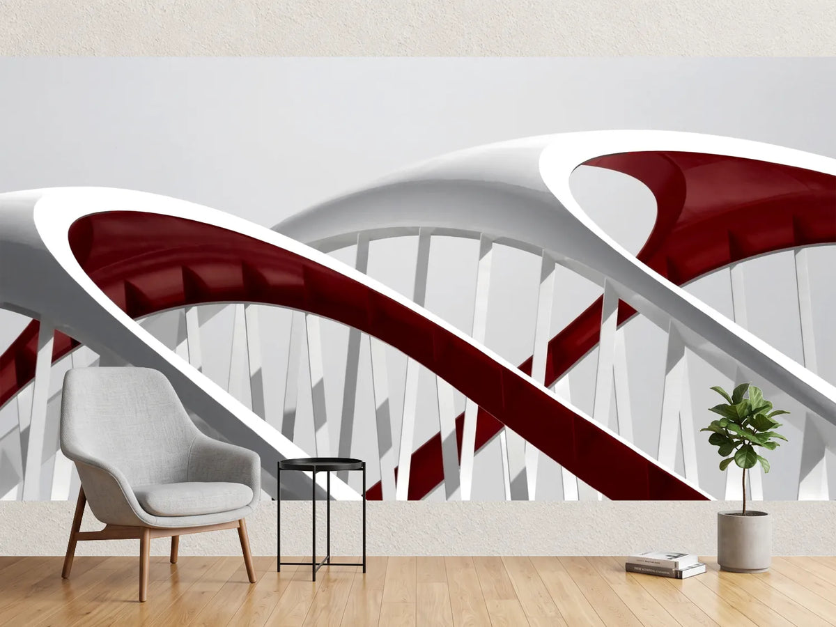 photo-wallpaper-sleek-red-white-curves