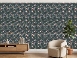 photo-wallpaper-vintage-rose-garden-pattern