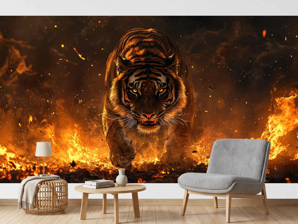 photo-wallpaper-tiger-striding-through-roaring-flames-and-glowing-embers