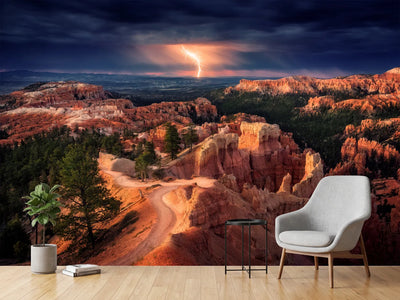 photo-wallpaper-lightning-over-bryce-canyon