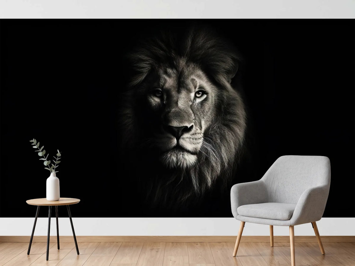 photo-wallpaper-portrait-of-a-beautiful-lion-lion-at-the-waterhole