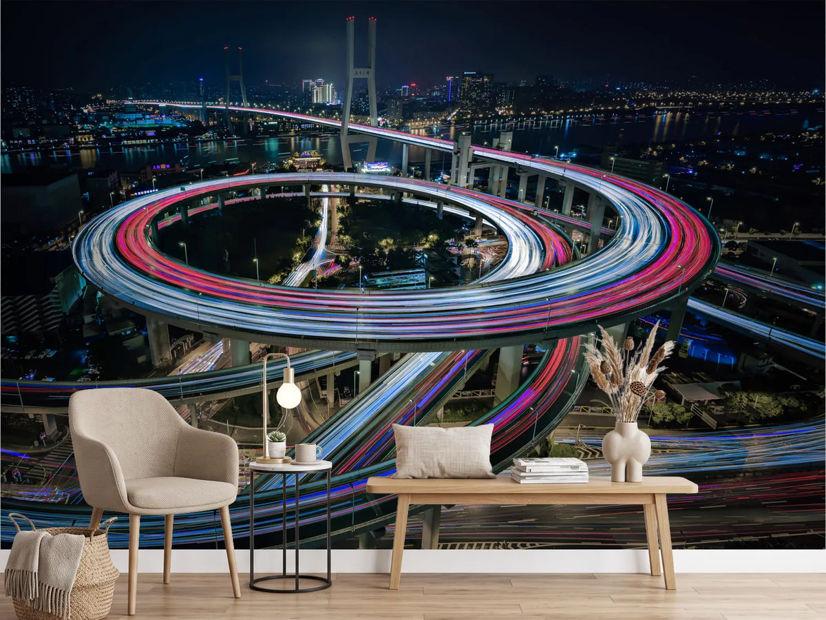photo-wallpaper-urban-spiral-light-trails