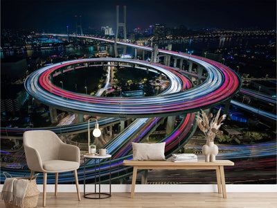 photo-wallpaper-urban-spiral-light-trails