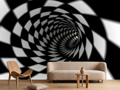 photo-wallpaper-abstract-tunnel-black-white