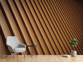 photo-wallpaper-diagonal-wooden-slats-in-warm-light