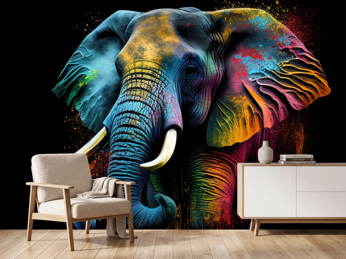 photo-wallpaper-rainbow-colored-elephant