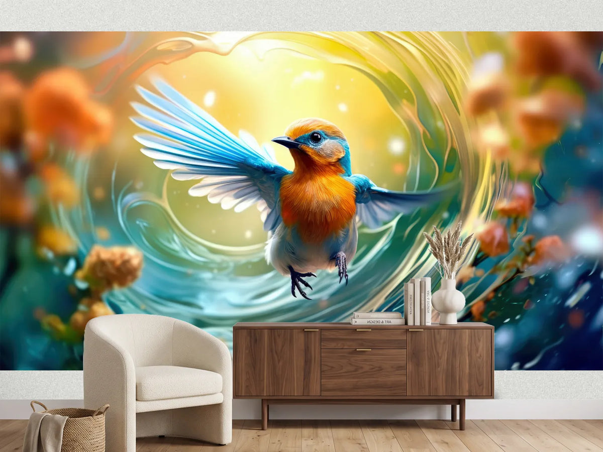 photo-wallpaper-colorful-bird-macro-shot-close-up-generative-ai