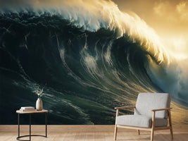 photo-wallpaper-towering-ocean-wave-breaking-in-golden-evening-light