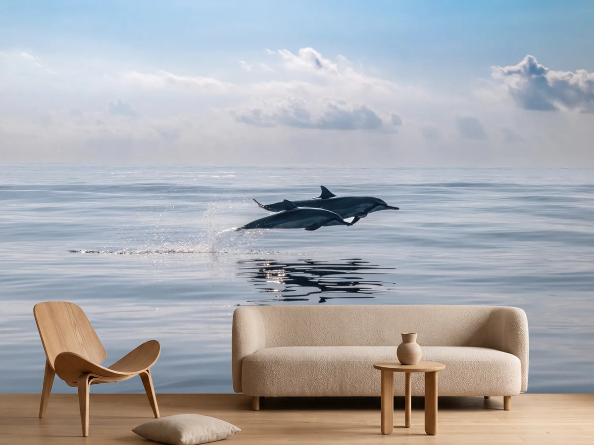 photo-wallpaper-dolphins-leaping-ocean