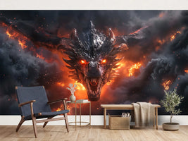 photo-wallpaper-black-dragon-with-glowing-eyes-amid-fire-and-smoke