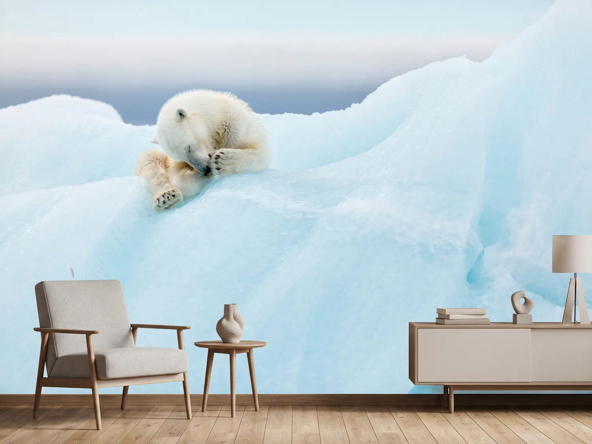 photo-wallpaper-polar-bear-grooming