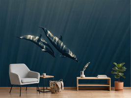 photo-wallpaper-dolphins-underwater-light