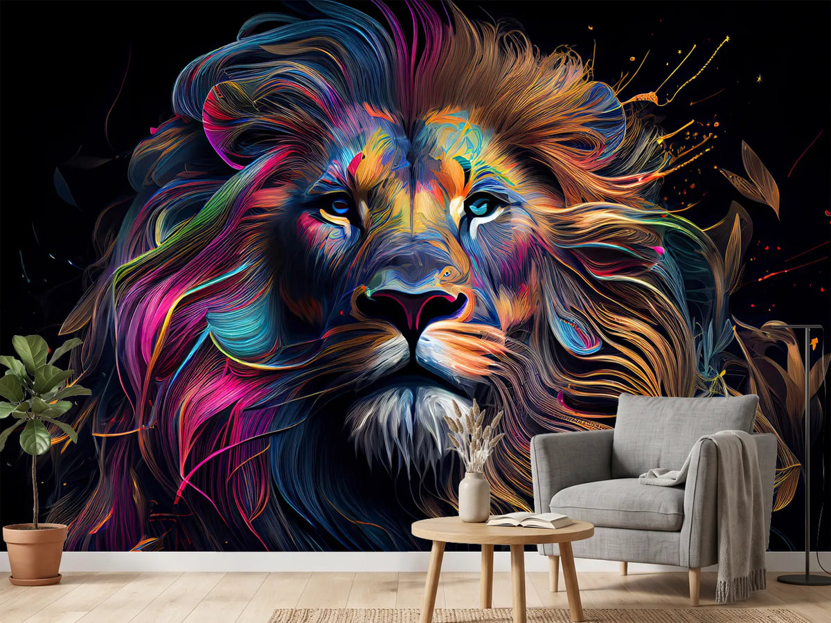 photo-wallpaper-colorful-lion-to-print-on-t-shirt