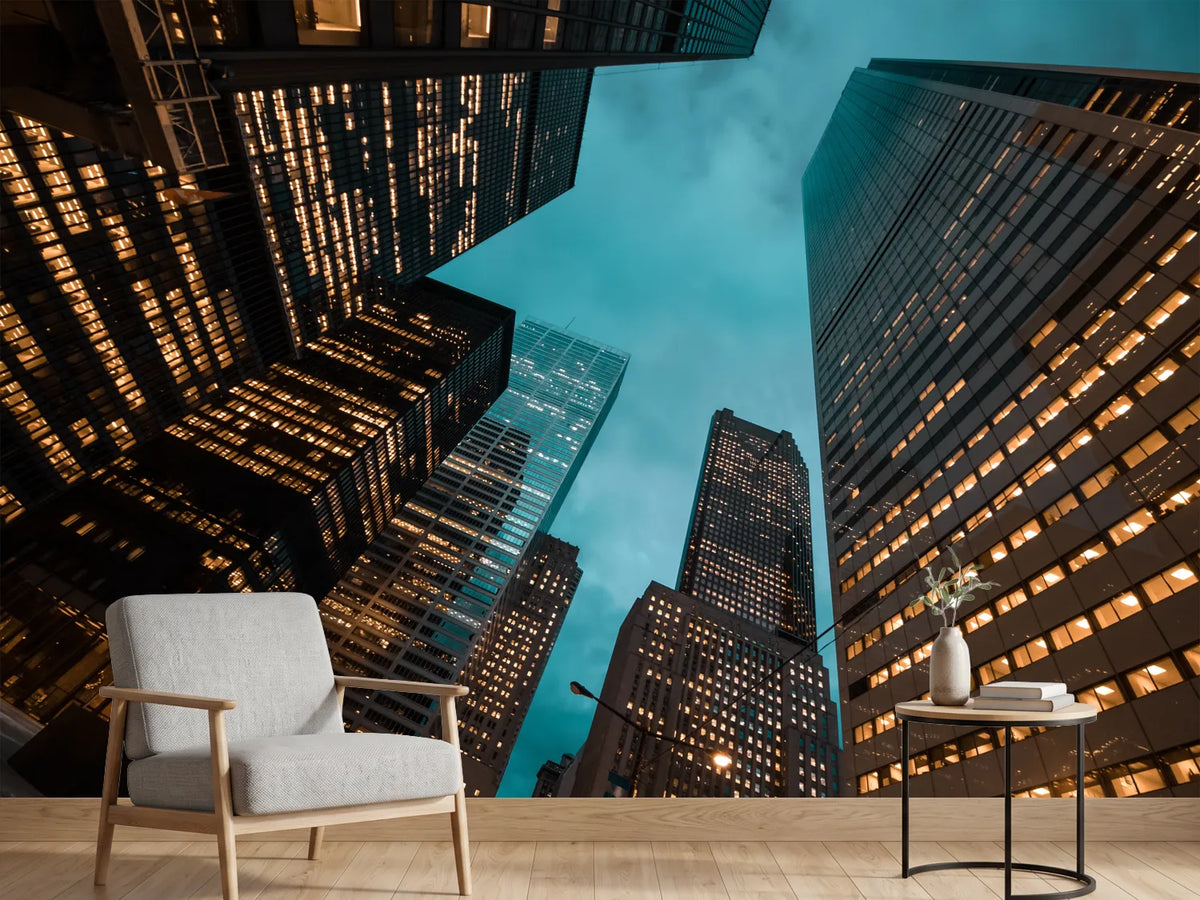 photo-wallpaper-night-view-of-toronto-city-skyscrapers-look-up