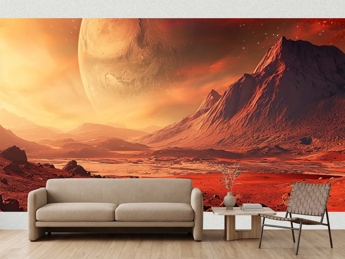 photo-wallpaper-red-landscape-of-mountains-on-the-planet-mars