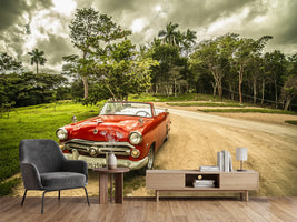 photo-wallpaper-a-vintage-car-in-cuba