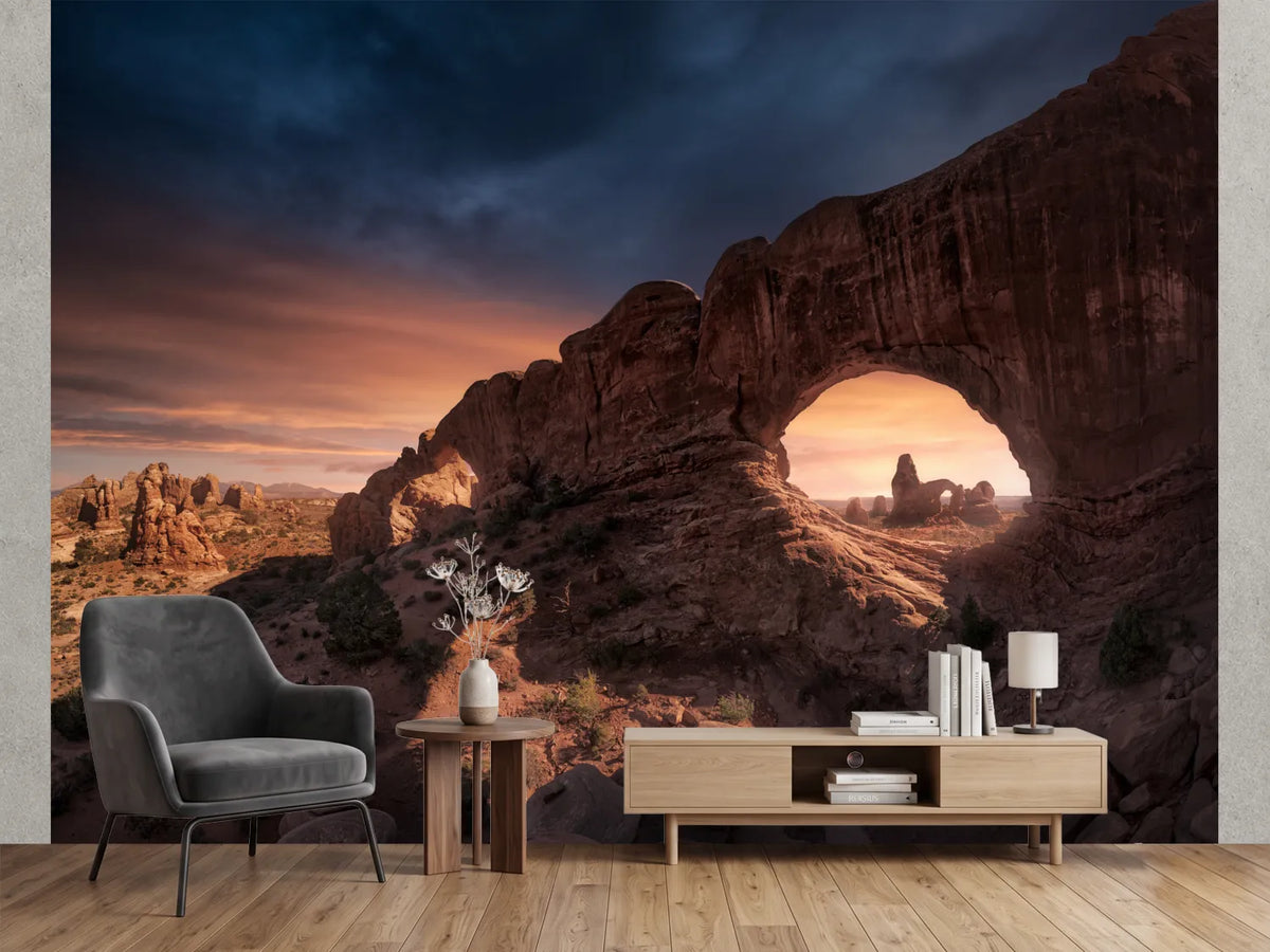 photo-wallpaper-desert-arch-sunset