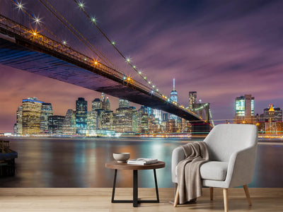 photo-wallpaper-brooklyn-bridge-at-night-ii