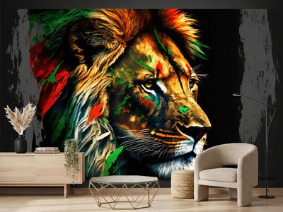 photo-wallpaper-the-colors-of-the-king-of-the-animals
