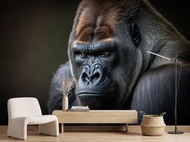photo-wallpaper-gorilla-portrait-generative-ai