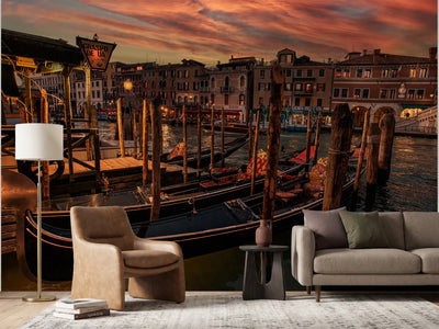photo-wallpaper-venetian-canal-sunset
