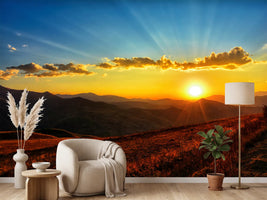 photo-wallpaper-sunset-in-the-world-of-mountains