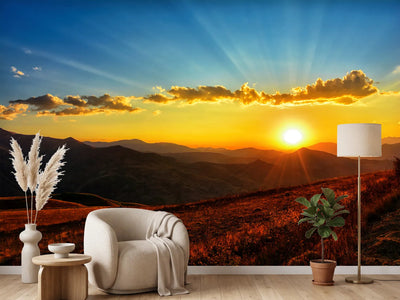 photo-wallpaper-sunset-in-the-world-of-mountains