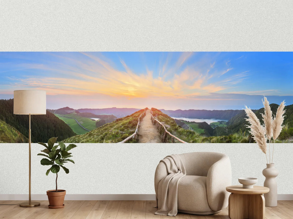 photo-wallpaper-ridge-trail-above-volcanic-crater-lakes-at-sunrise