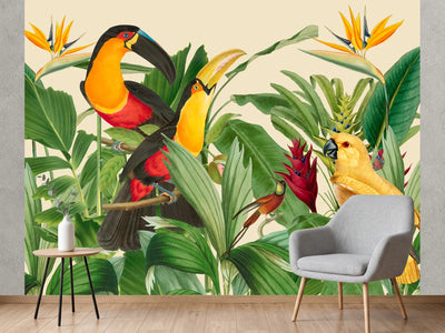 photo-wallpaper-exotic-rainforest-birds