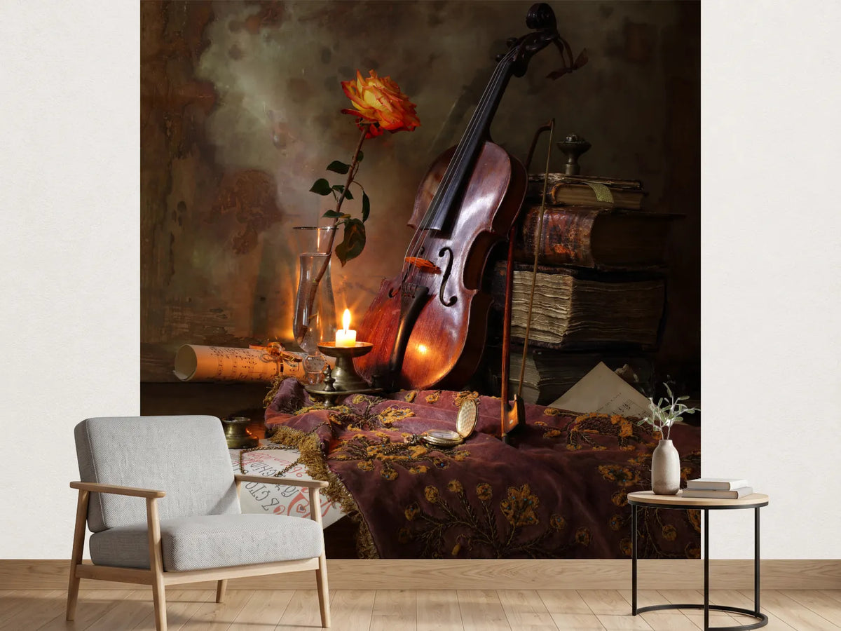 photo-wallpaper-still-life-with-violin-and-rose
