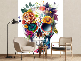 photo-wallpaper-skull-with-flowers-isolated-ai-art