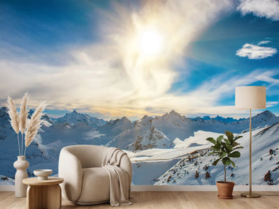 photo-wallpaper-over-the-snowy-peaks