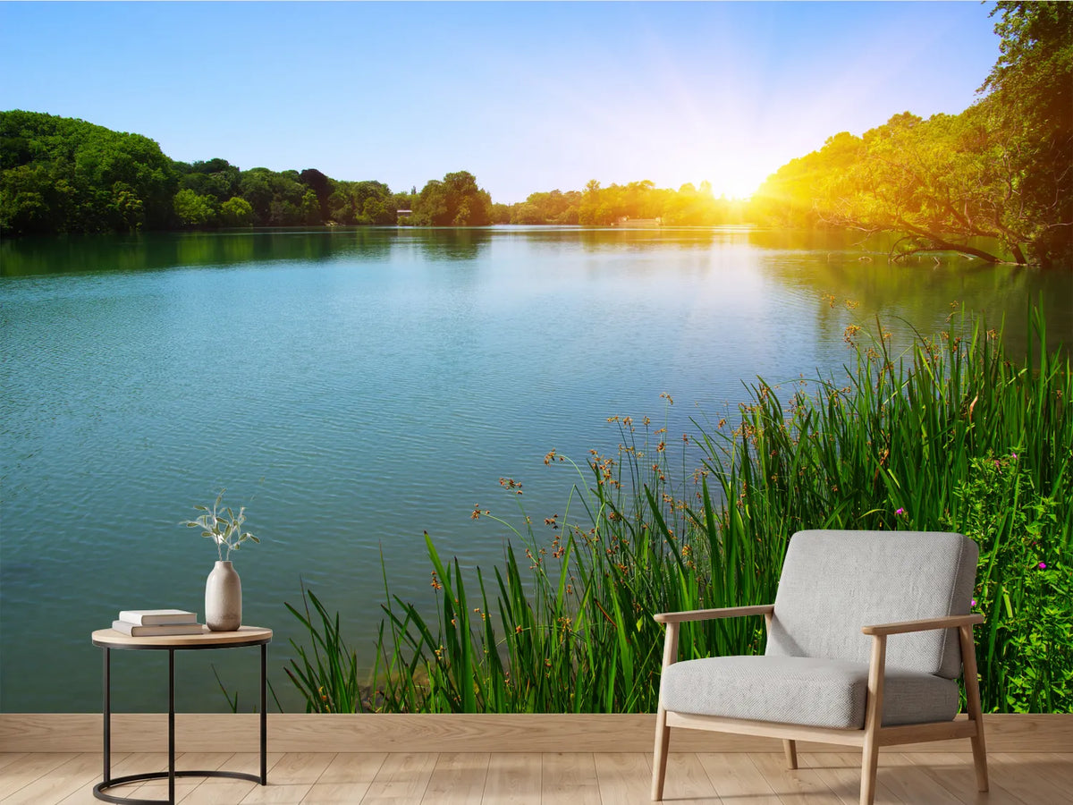 photo-wallpaper-lake-water-and-sun