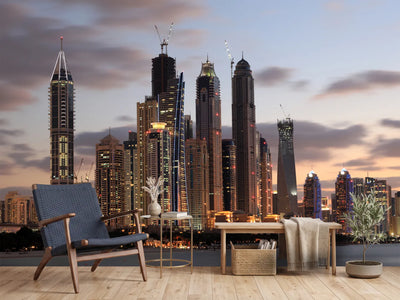 photo-wallpaper-skyline-dubai-at-sunset