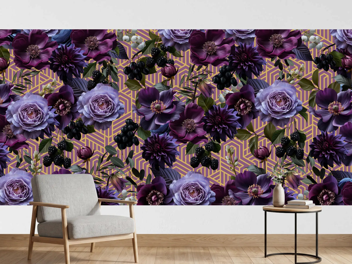 photo-wallpaper-dark-floral-elegance