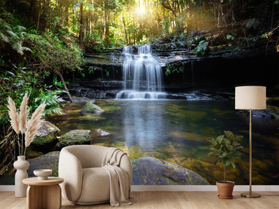 photo-wallpaper-bushland-waterfall-and-oasis