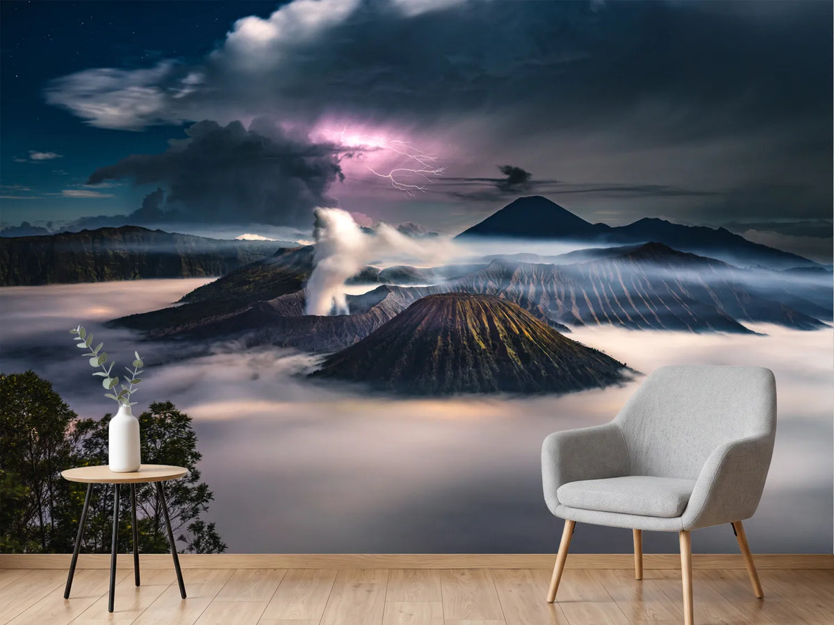 photo-wallpaper-erupting-volcano-lightning