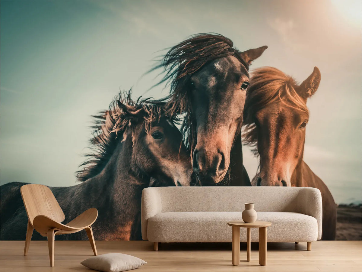 photo-wallpaper-wild-horse-family