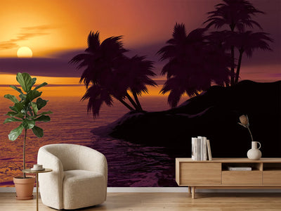 photo-wallpaper-the-lonely-island-in-the-sunset