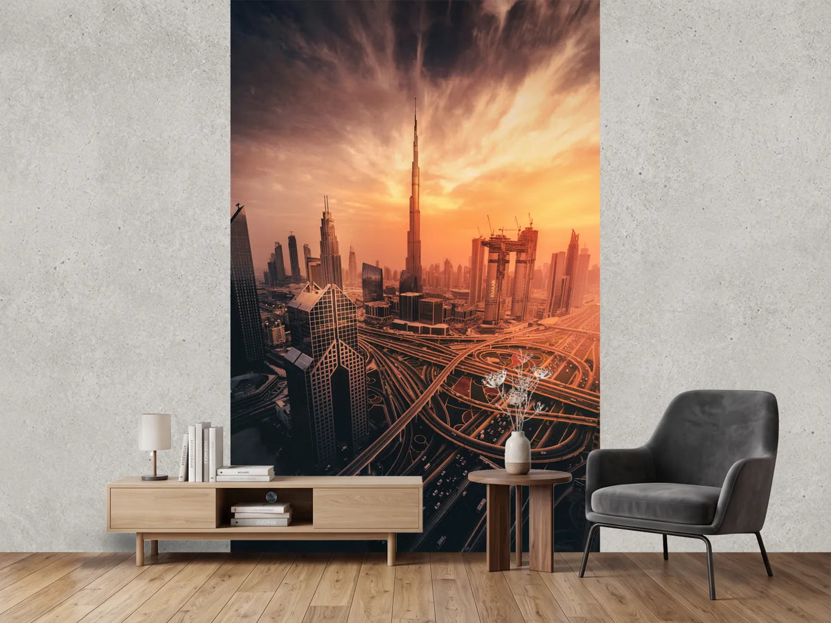 photo-wallpaper-dubais-fiery-sunset