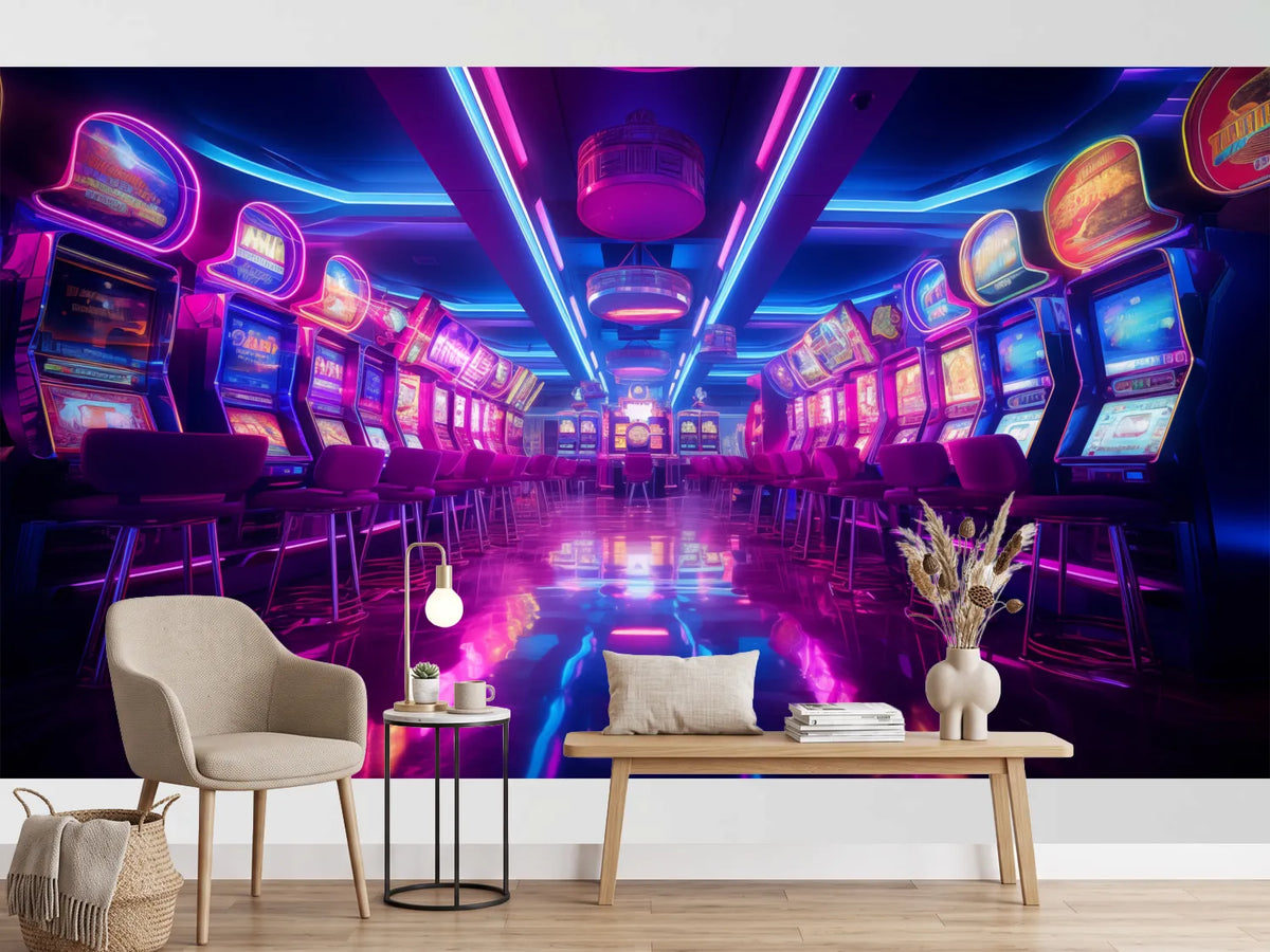 photo-wallpaper-row-of-slot-machine-inside-casino-illuminated-by-neon-lights
