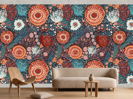 photo-wallpaper-bohemian-floral-pattern