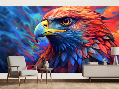 photo-wallpaper-portrait-of-eagle-abstract-art-colourful-painting-eagle