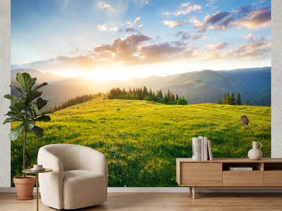 photo-wallpaper-sunset-in-the-mountain-valley-beautiful-natural-landscape-in-the-summer-time