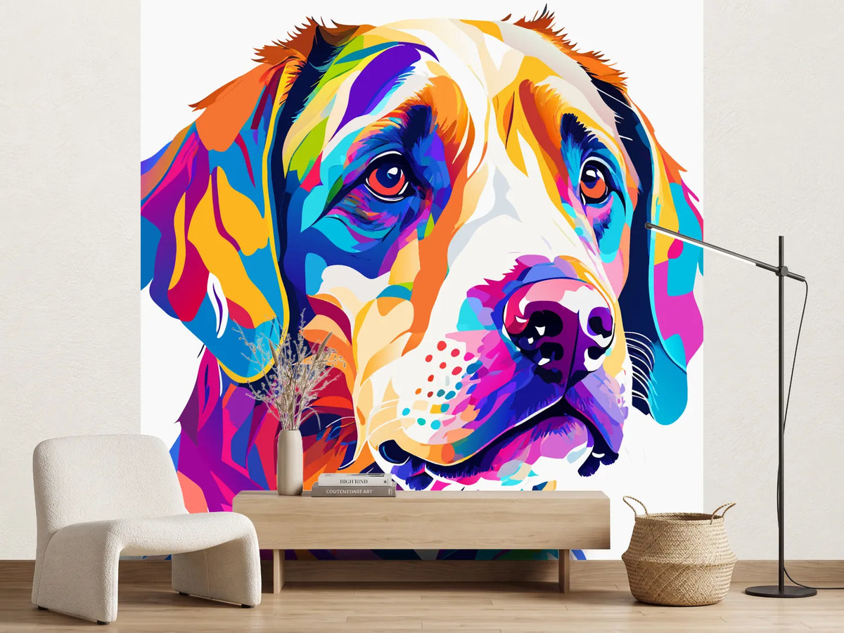 photo-wallpaper-labrador-in-bold-pop-art-colours-with-a-close-up-gaze