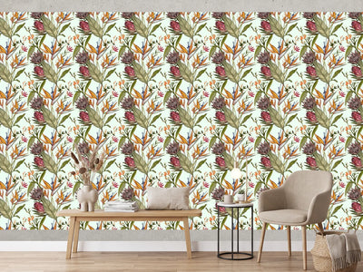 photo-wallpaper-exotic-floral-pattern