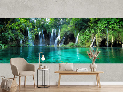 photo-wallpaper-waterfalls-with-clear-water-in-plitvice-national-park-croatia