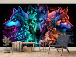 photo-wallpaper-wolf-pack-spirit-animal-by-generative-ai
